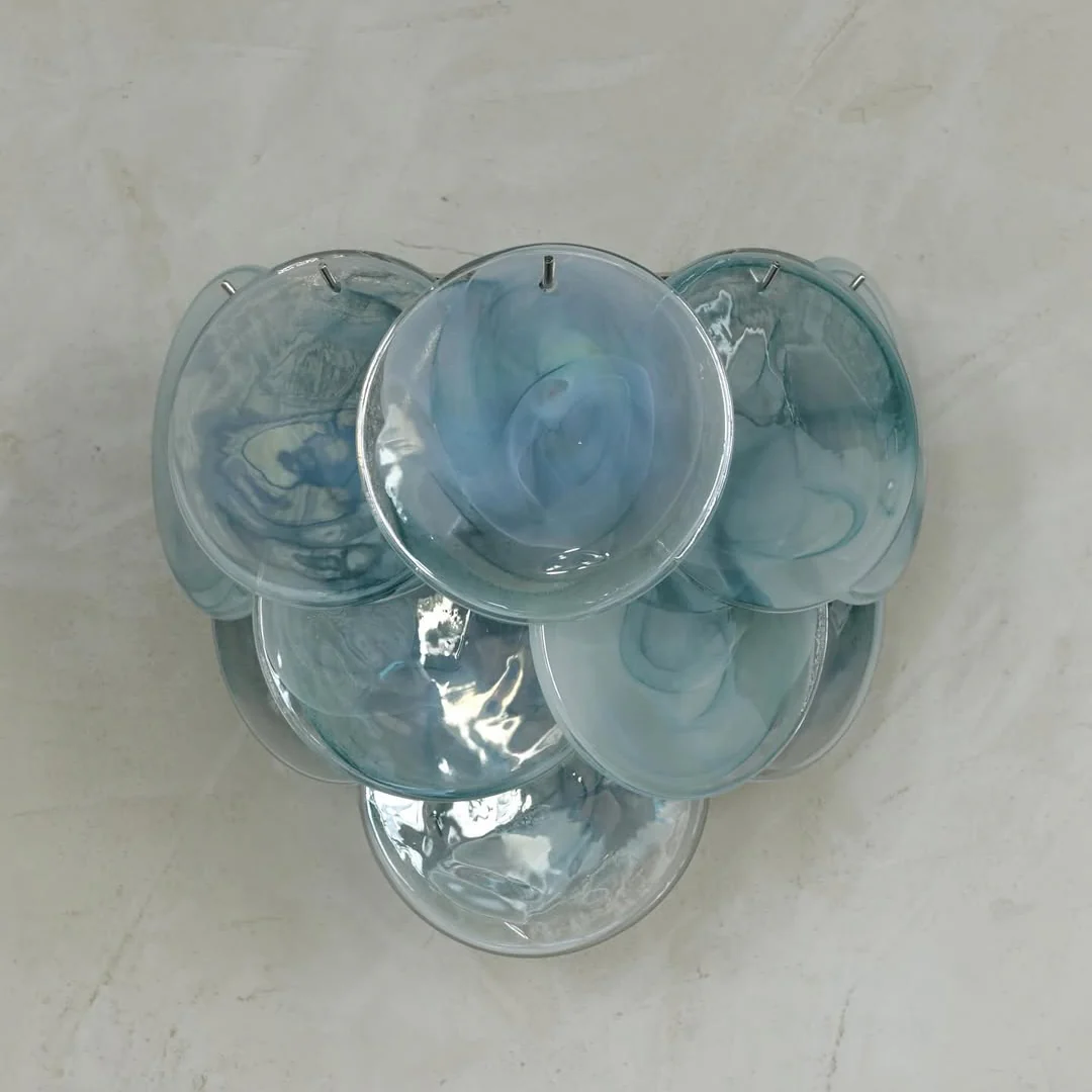 Pink Vintage Murano Glass Wall Lamp - Image 31