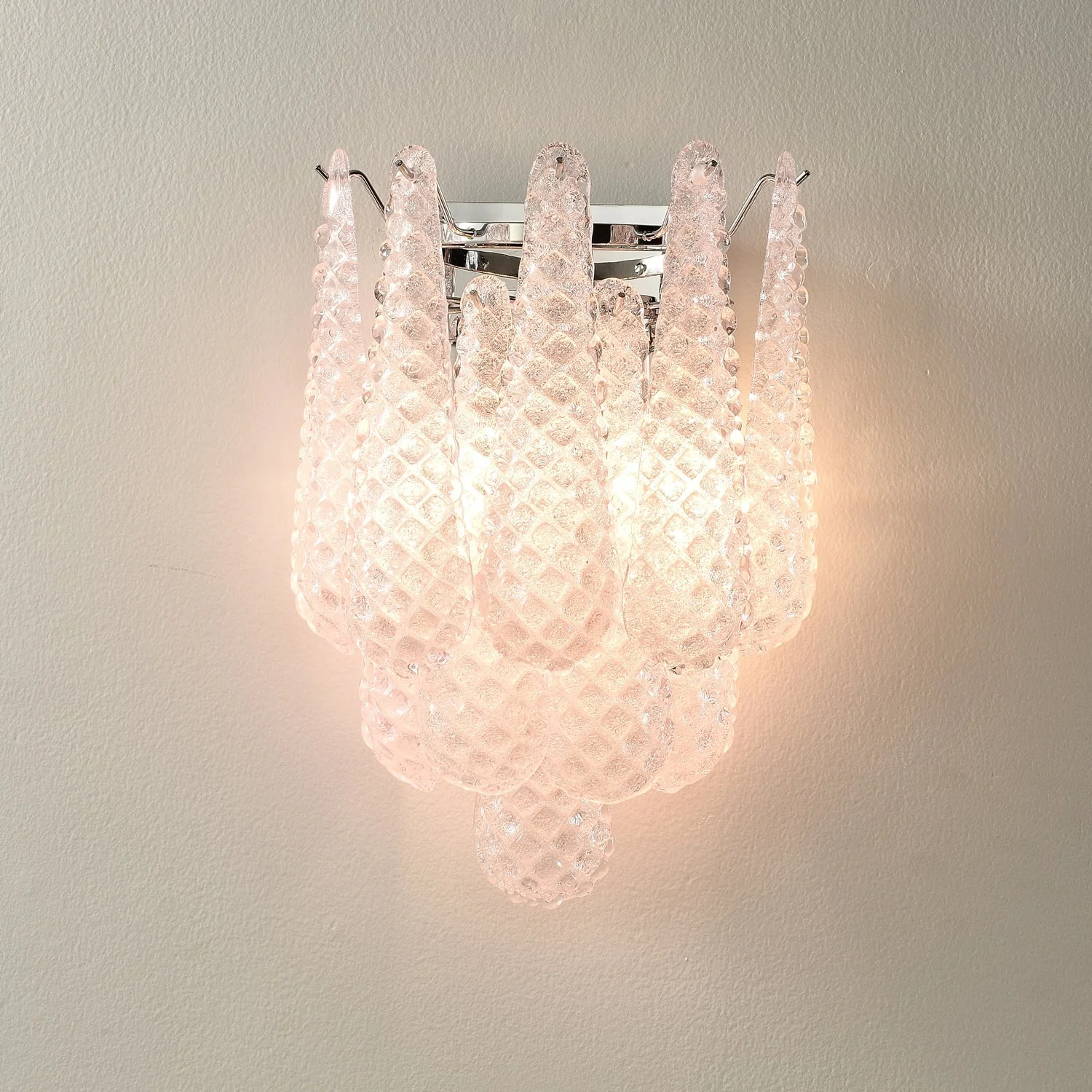 Pink Waffle Wall Sconce - Image 10