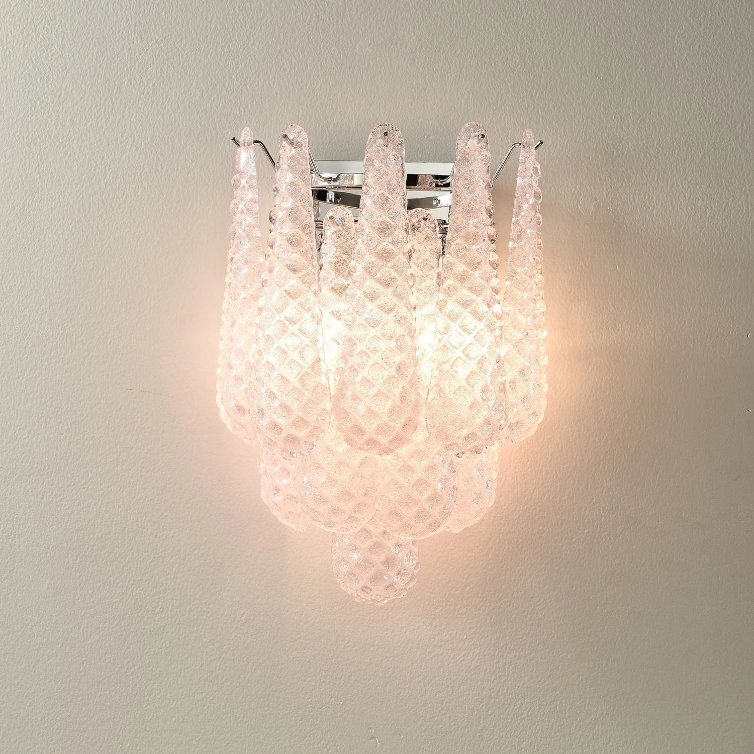 Pink Waffle Wall Sconce - Image 11