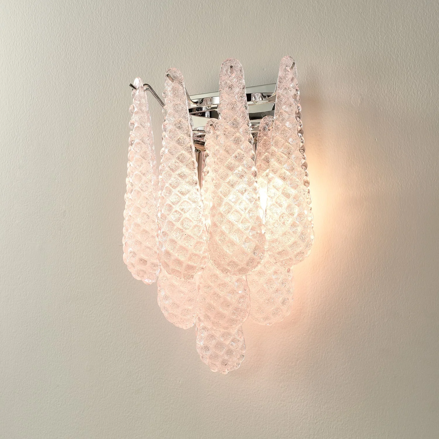 Pink Waffle Wall Sconce - Image 3