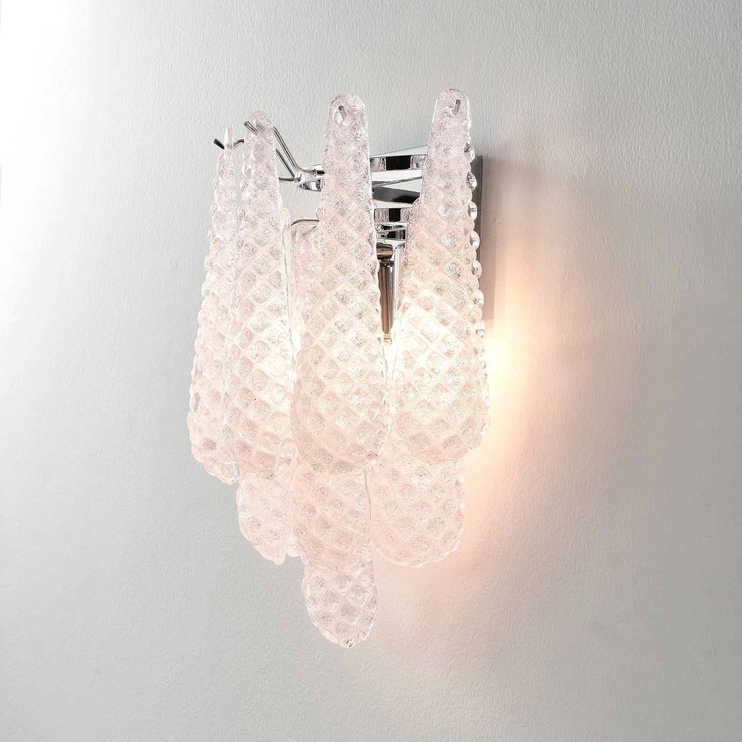 Pink Waffle Wall Sconce - Image 4