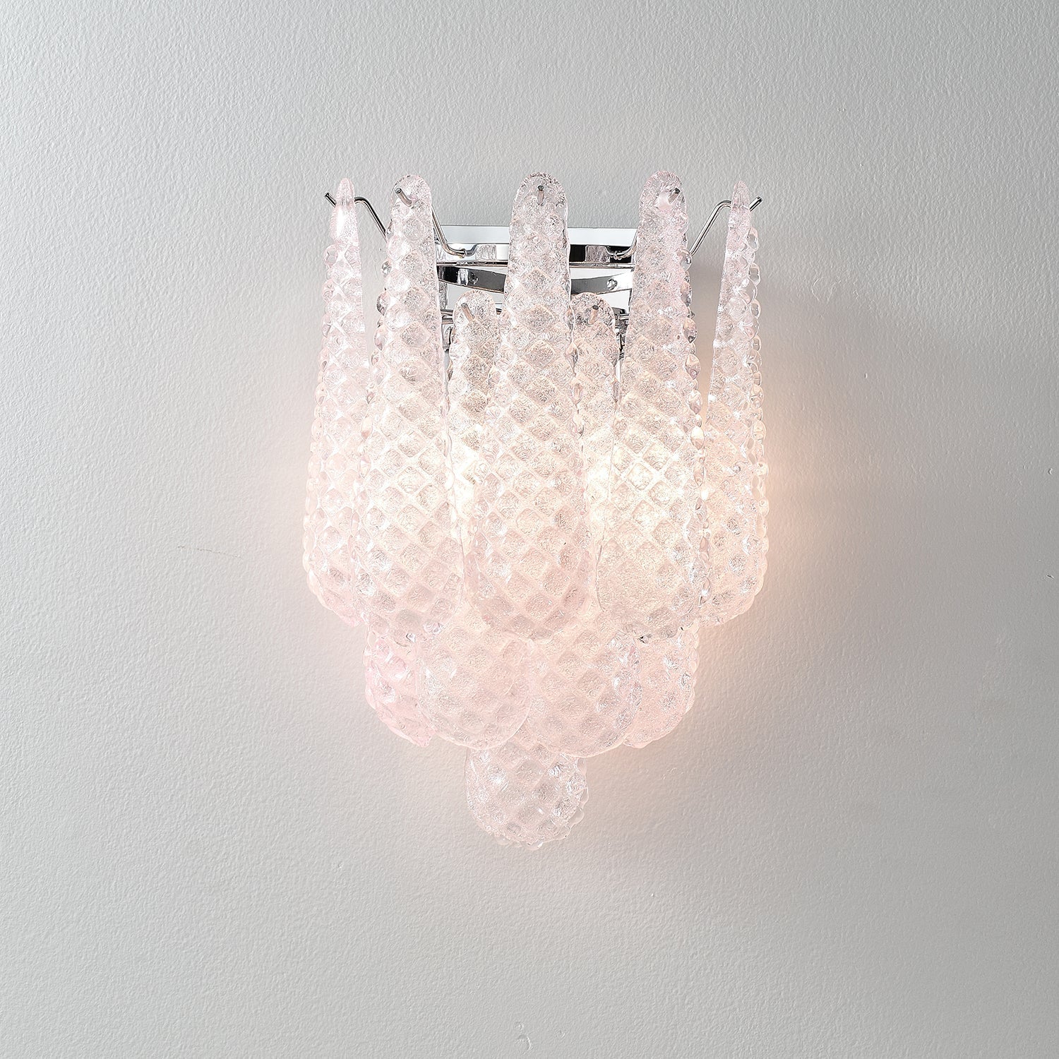 Pink Waffle Wall Sconce - Image 6