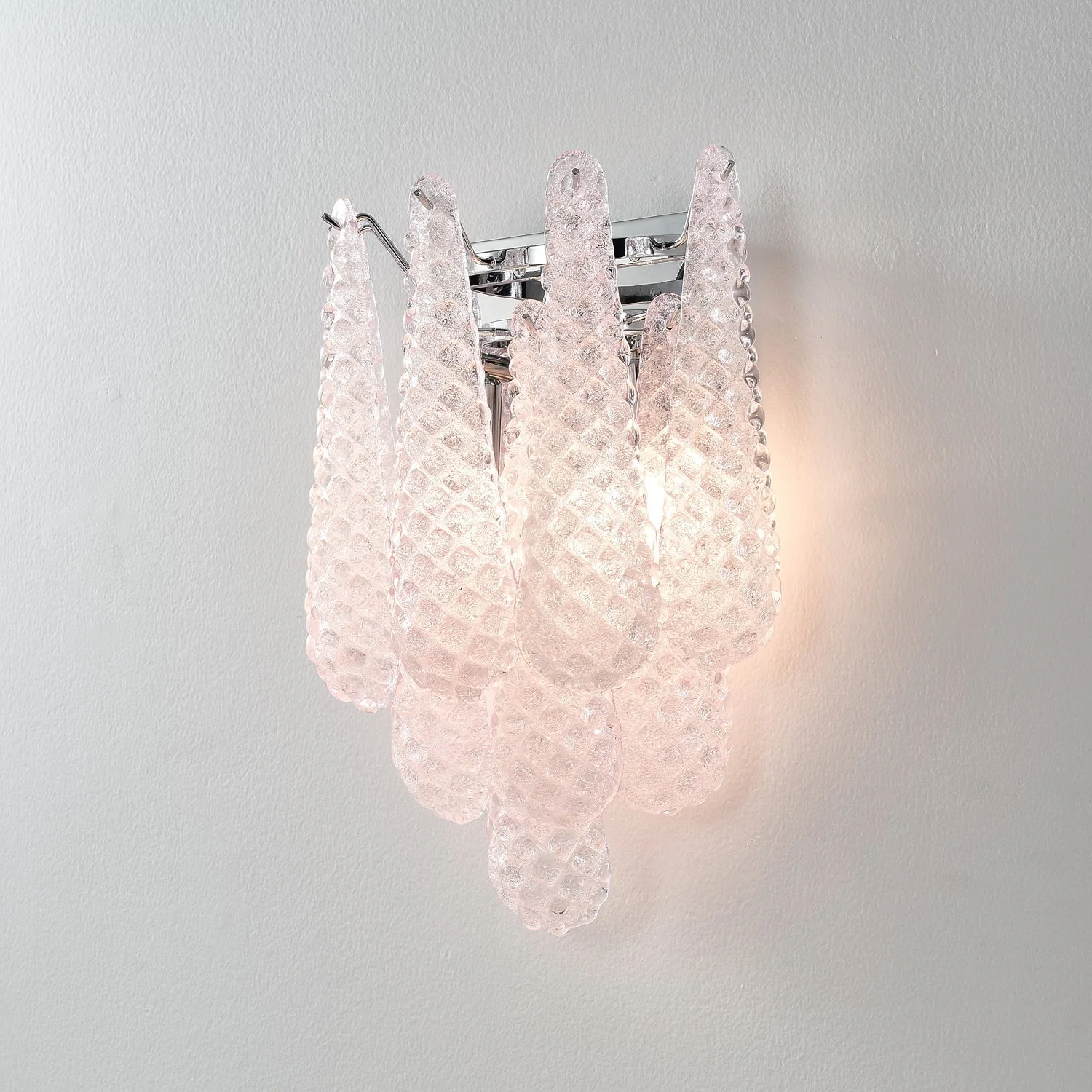 Pink Waffle Wall Sconce - Image 7