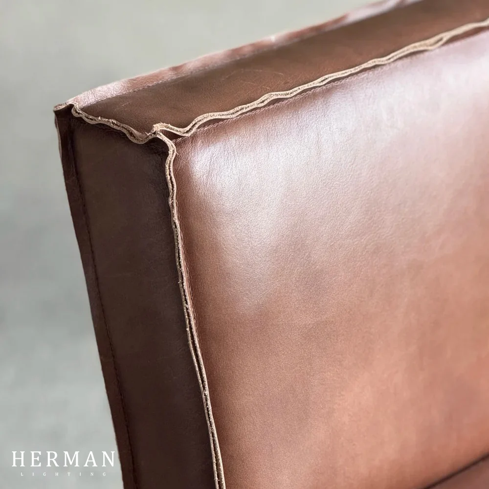 Playful Leather Dining Chair - Image 6