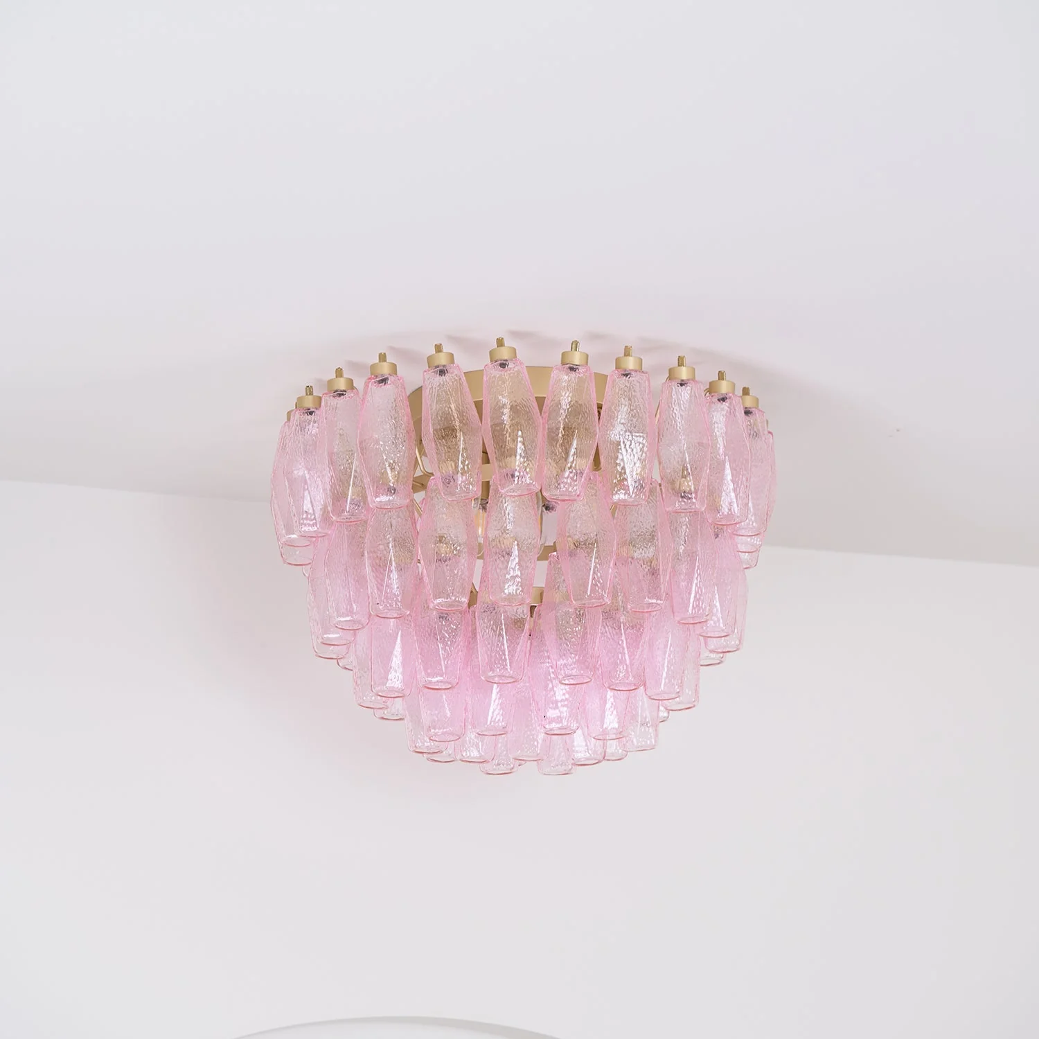 Poliedri Murano Pink Ceiling Light - Image 10