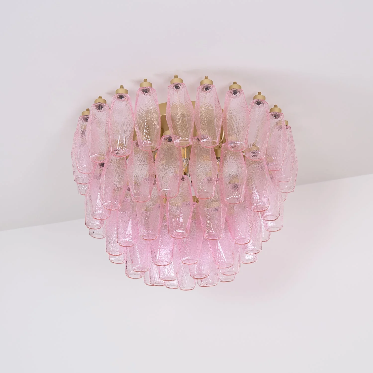 Poliedri Murano Pink Ceiling Light - Image 15