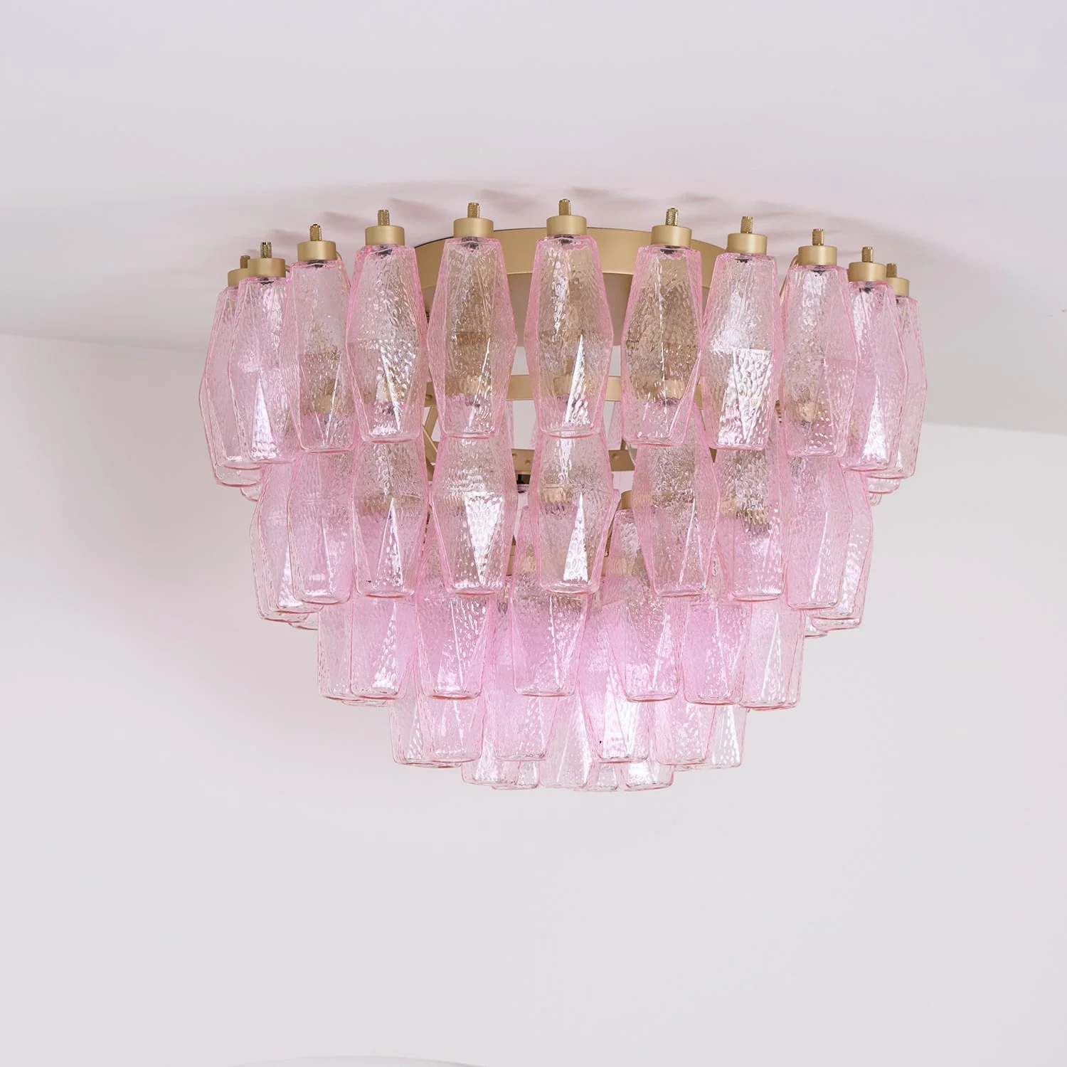 Poliedri Murano Pink Ceiling Light - Image 16