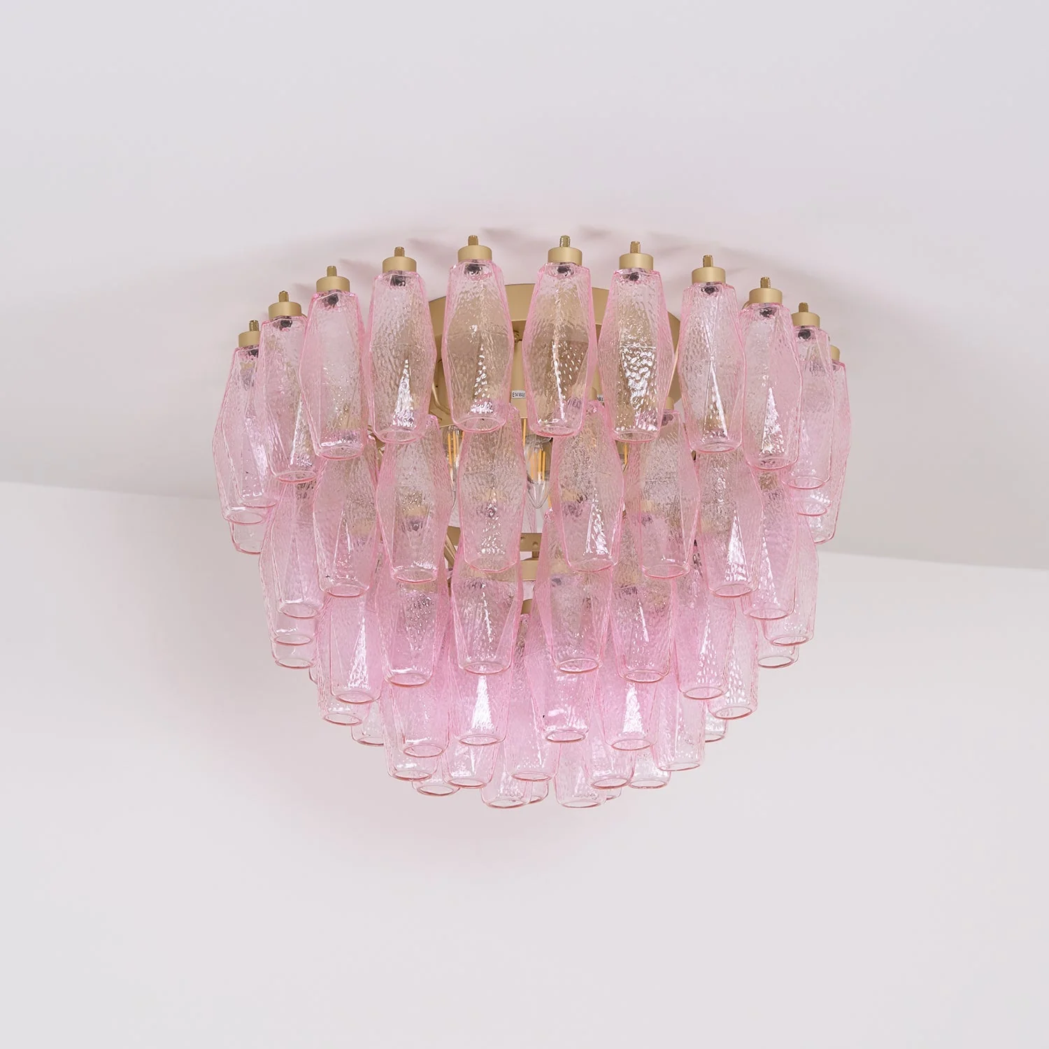 Poliedri Murano Pink Ceiling Light - Image 17