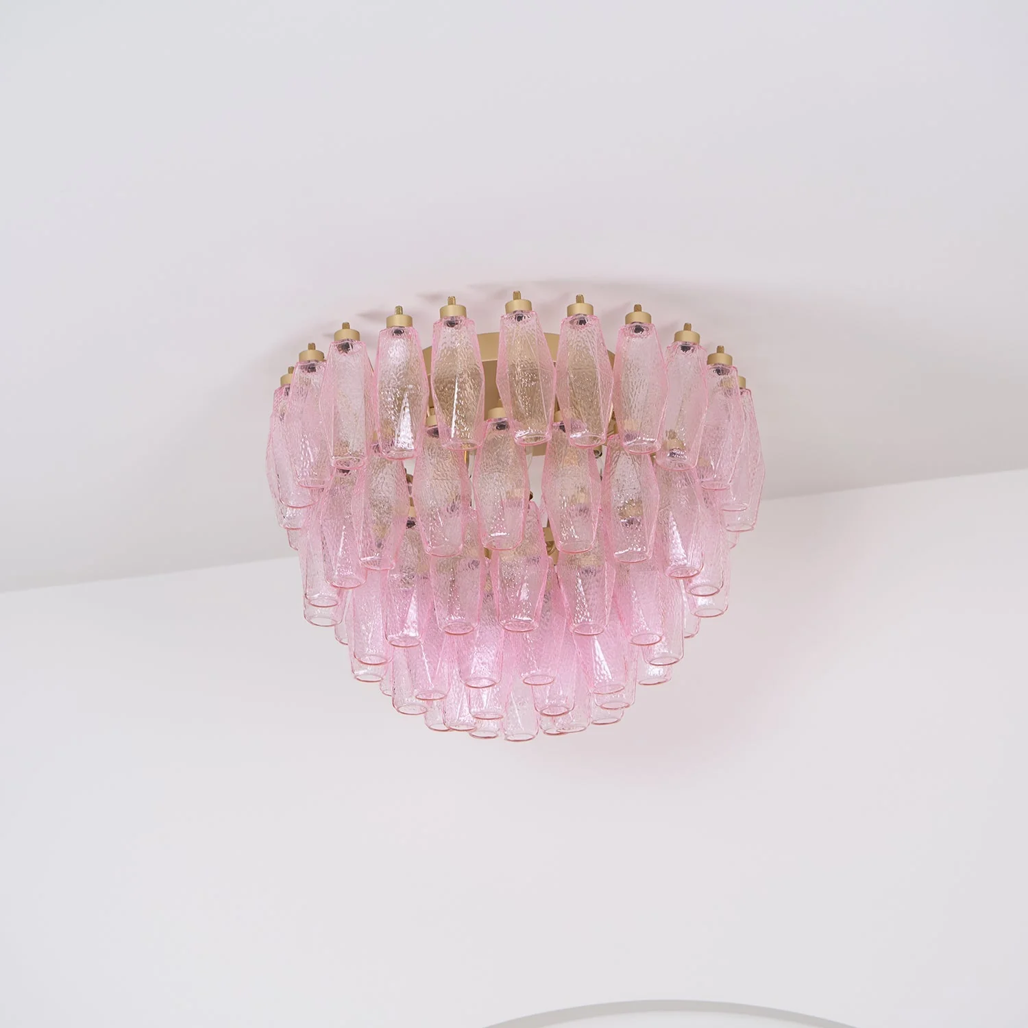 Poliedri Murano Pink Ceiling Light - Image 2