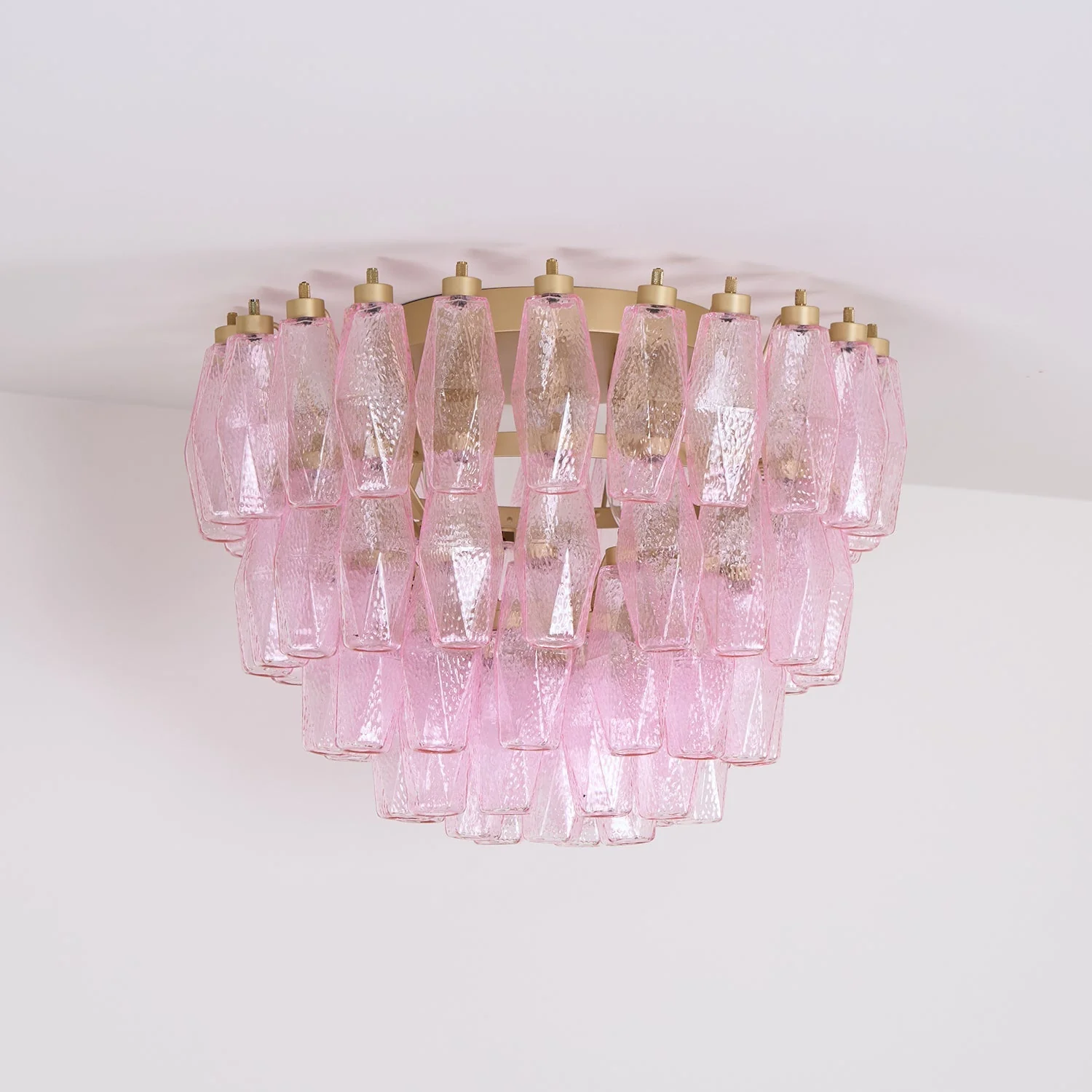 Poliedri Murano Pink Ceiling Light - Image 20