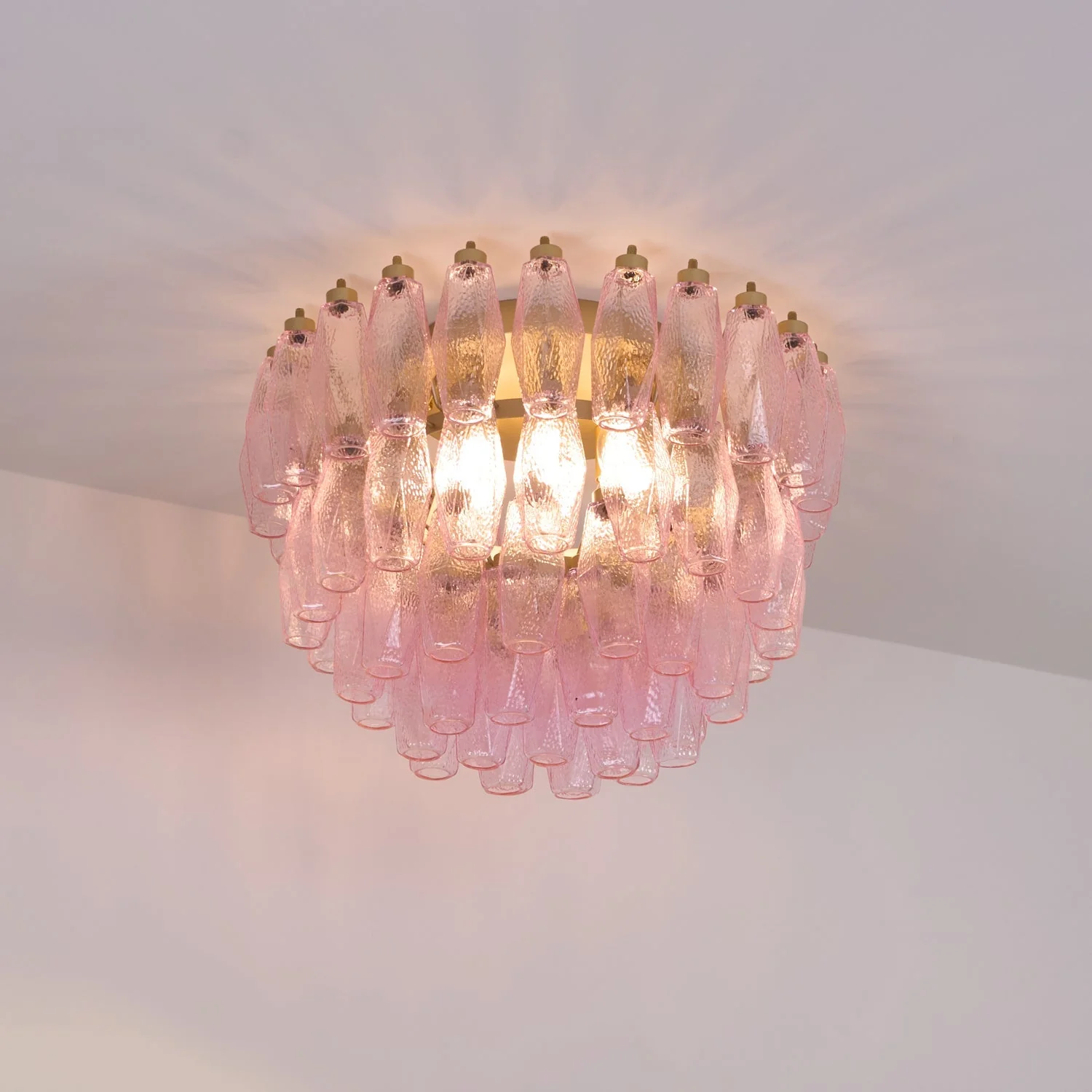 Poliedri Murano Pink Ceiling Light - Image 31