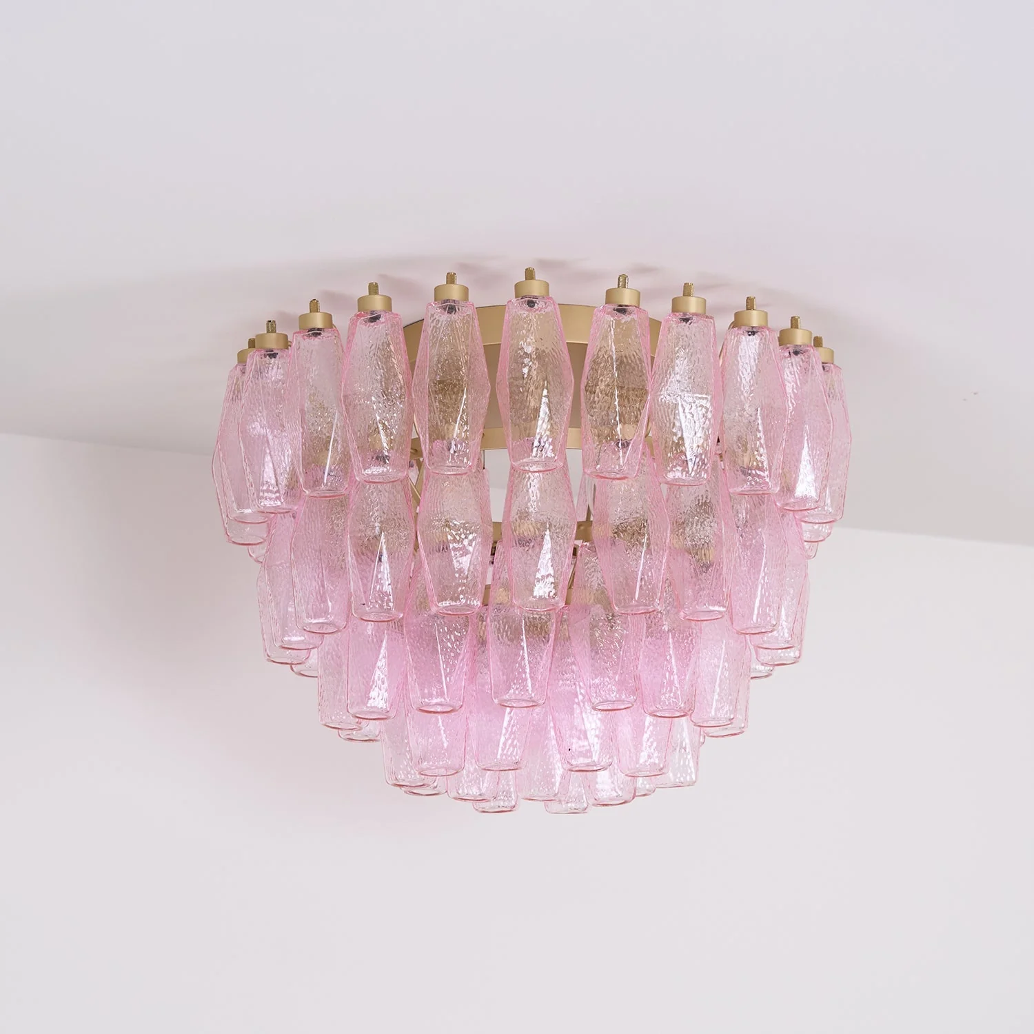 Poliedri Murano Pink Ceiling Light - Image 6