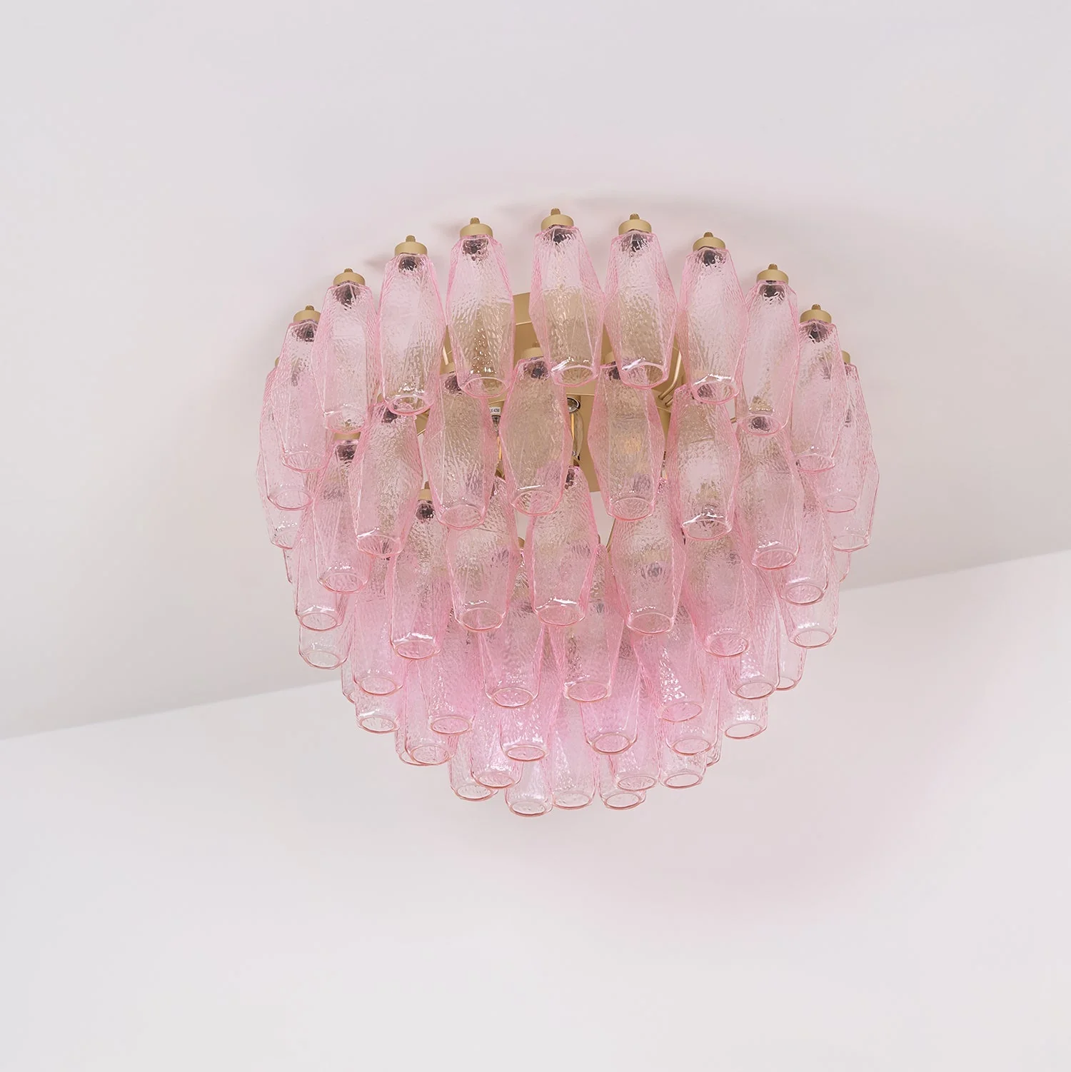 Poliedri Murano Pink Ceiling Light - Image 9