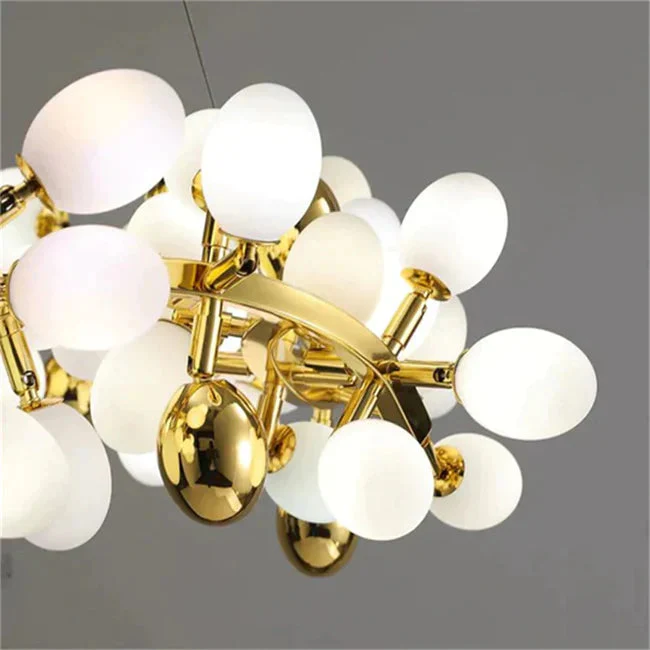 Post Modern Round Grape Branch Chandelier - Image 4
