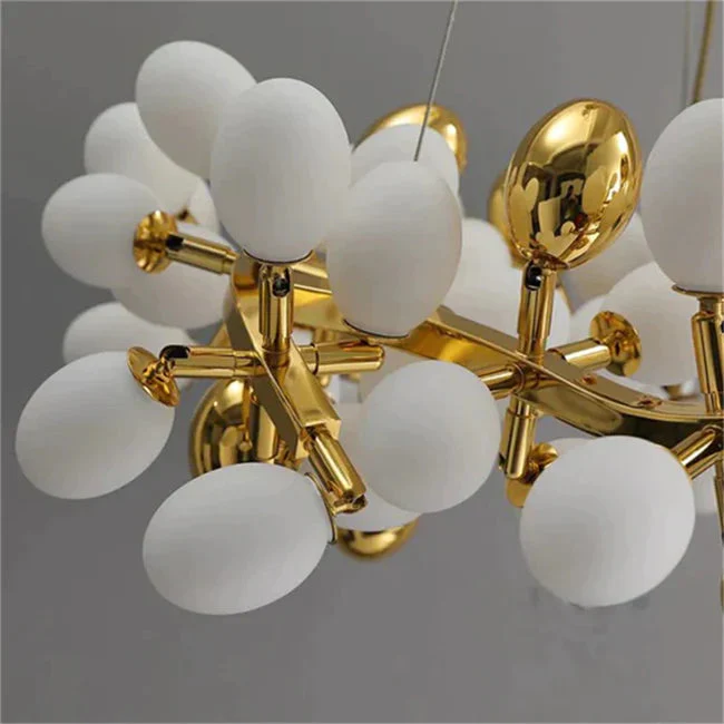 Post Modern Round Grape Branch Chandelier - Image 8