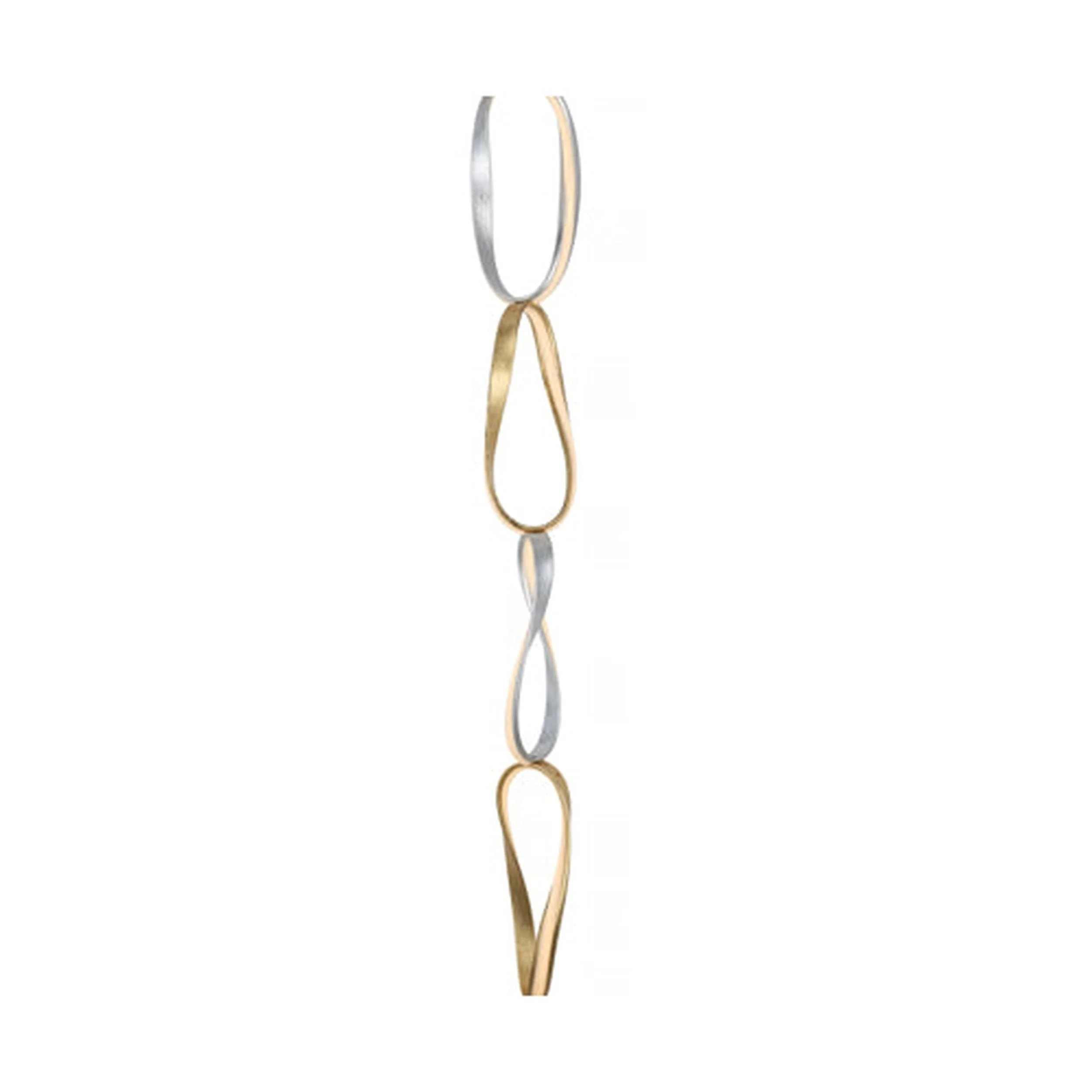 Prague Vertical Chandelier // Gold & Chrome - Image 4