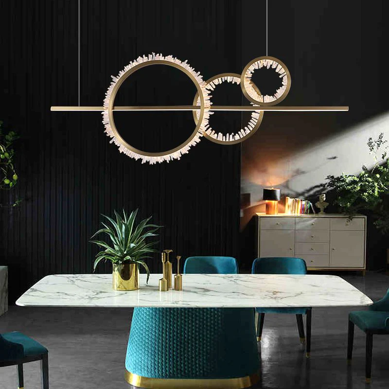 Primary Crystal Cluster Island Chandelier - Image 2