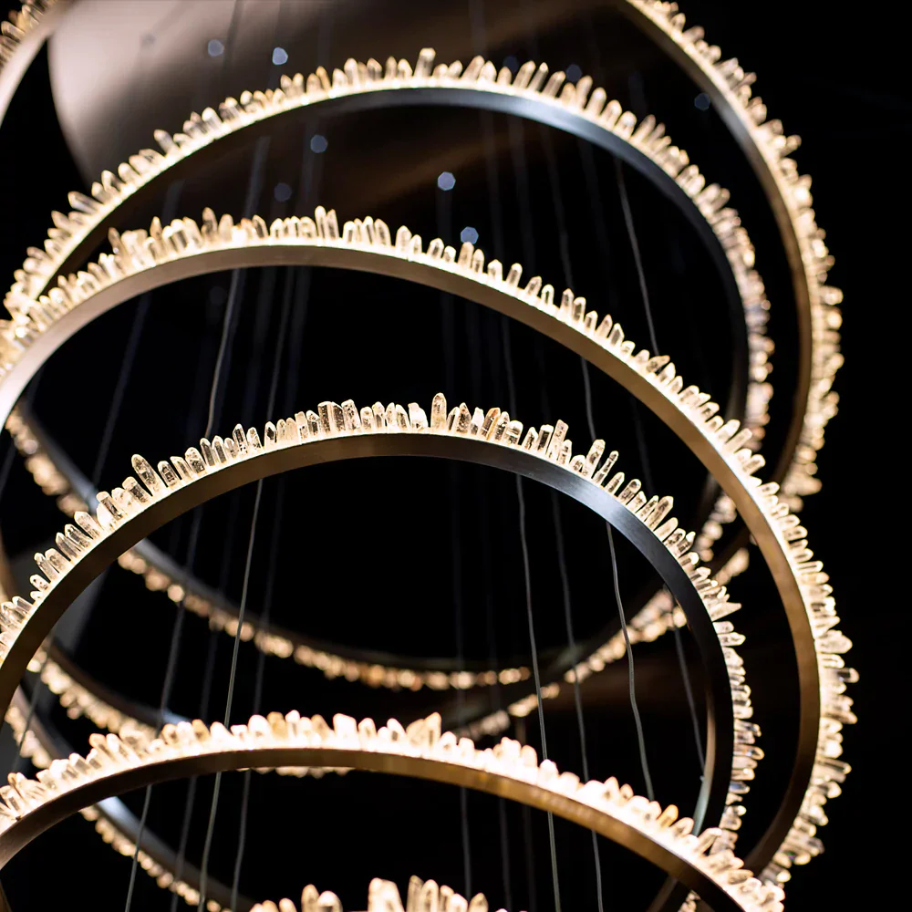 Primary Crystal Multi Rings Chandelier - Image 13