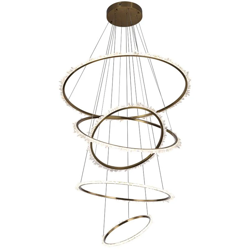 Primary Crystal Multi Rings Chandelier - Image 2