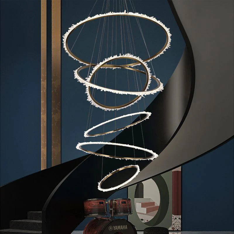 Primary Crystal Multi Rings Chandelier - Image 7