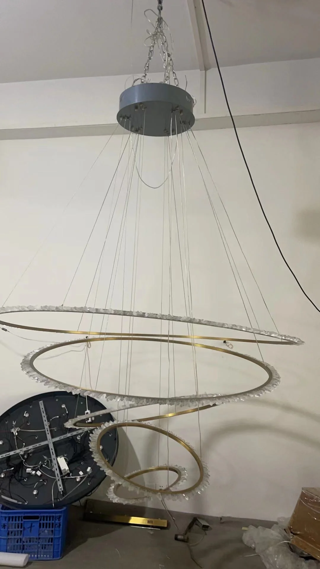 Primary Crystal Multi Rings Chandelier - Image 9