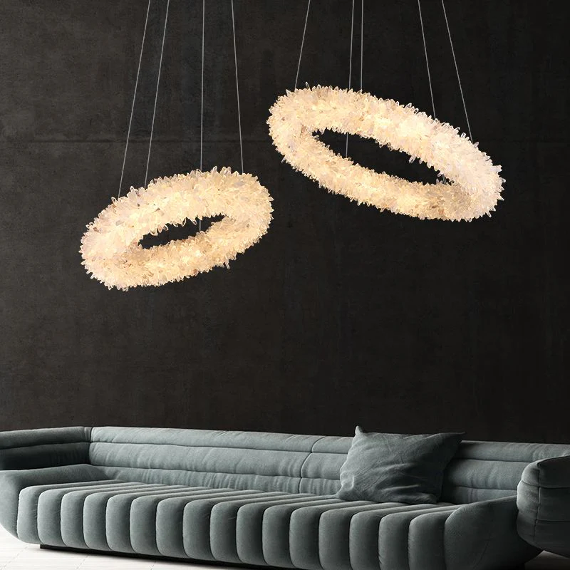 Primary Crystal Round Modern Chandelier 22.1" 26.8" - Image 3