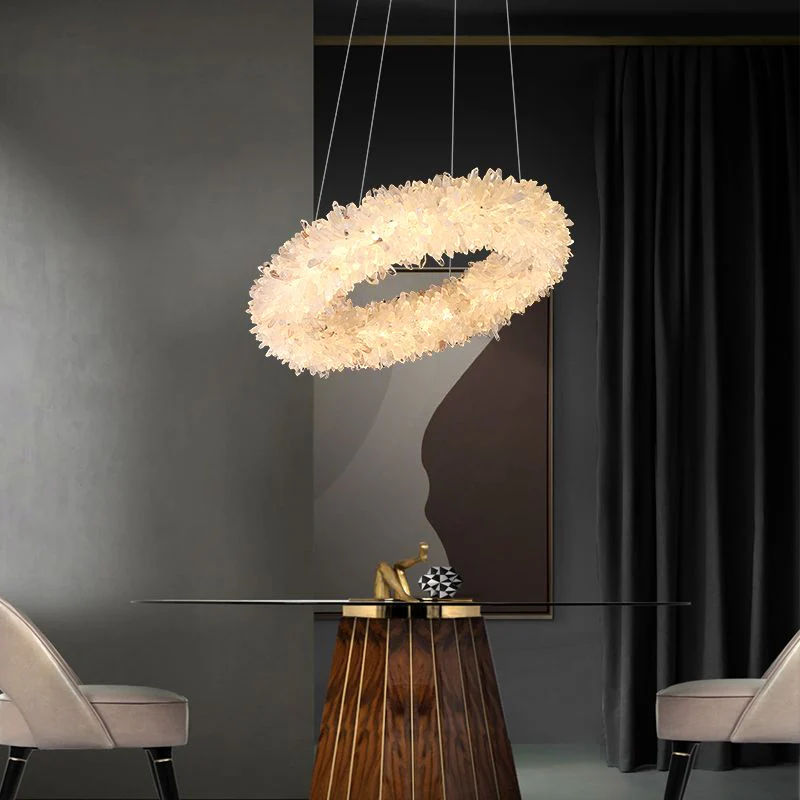 Primary Crystal Round Modern Chandelier 22.1" 26.8" - Image 4