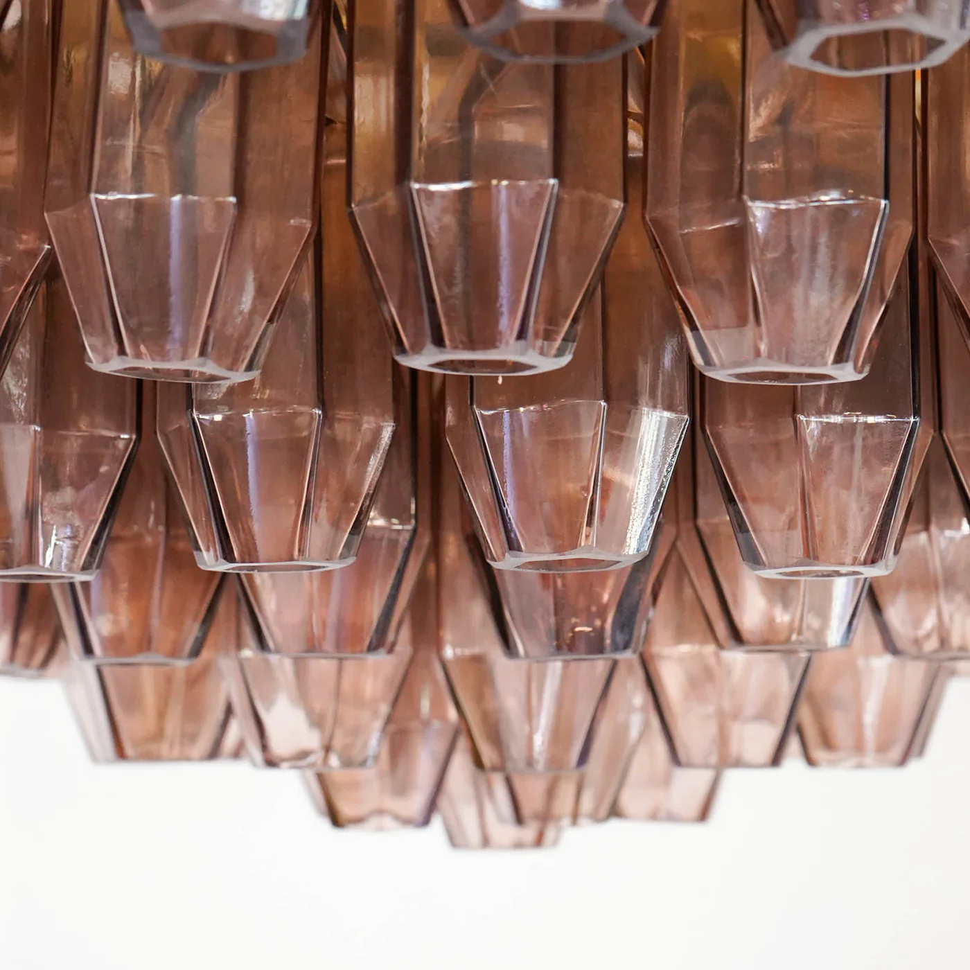 Prismatico Amethyst Glass Ceiling Lamp 35" - Image 6