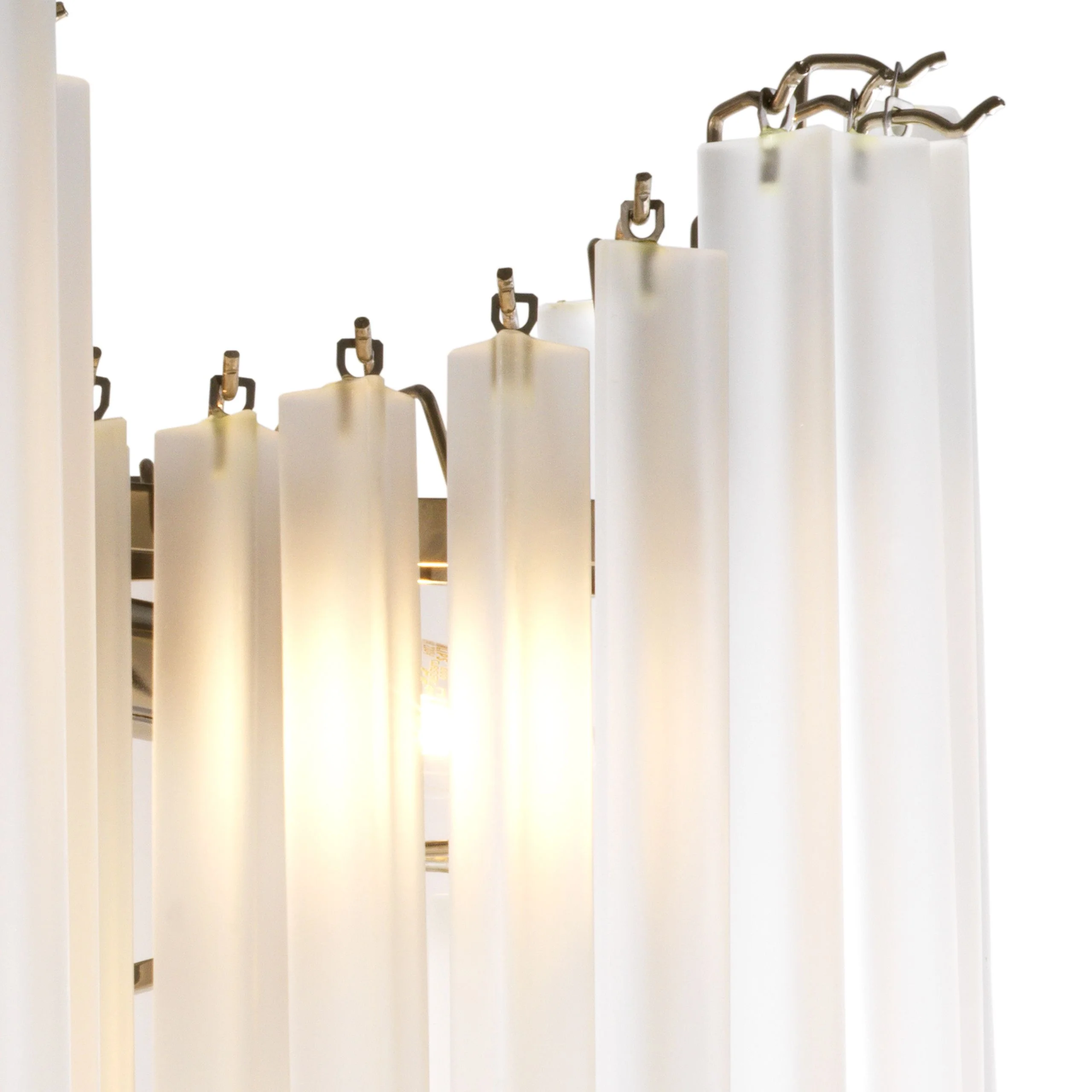Pulsar Modern Glass Chandelier - [Nickel] - Image 2