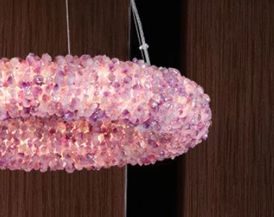 Purple Primary Crystal  Round Chandelier 20.5" 28.3" 36.2" 44" - Image 5