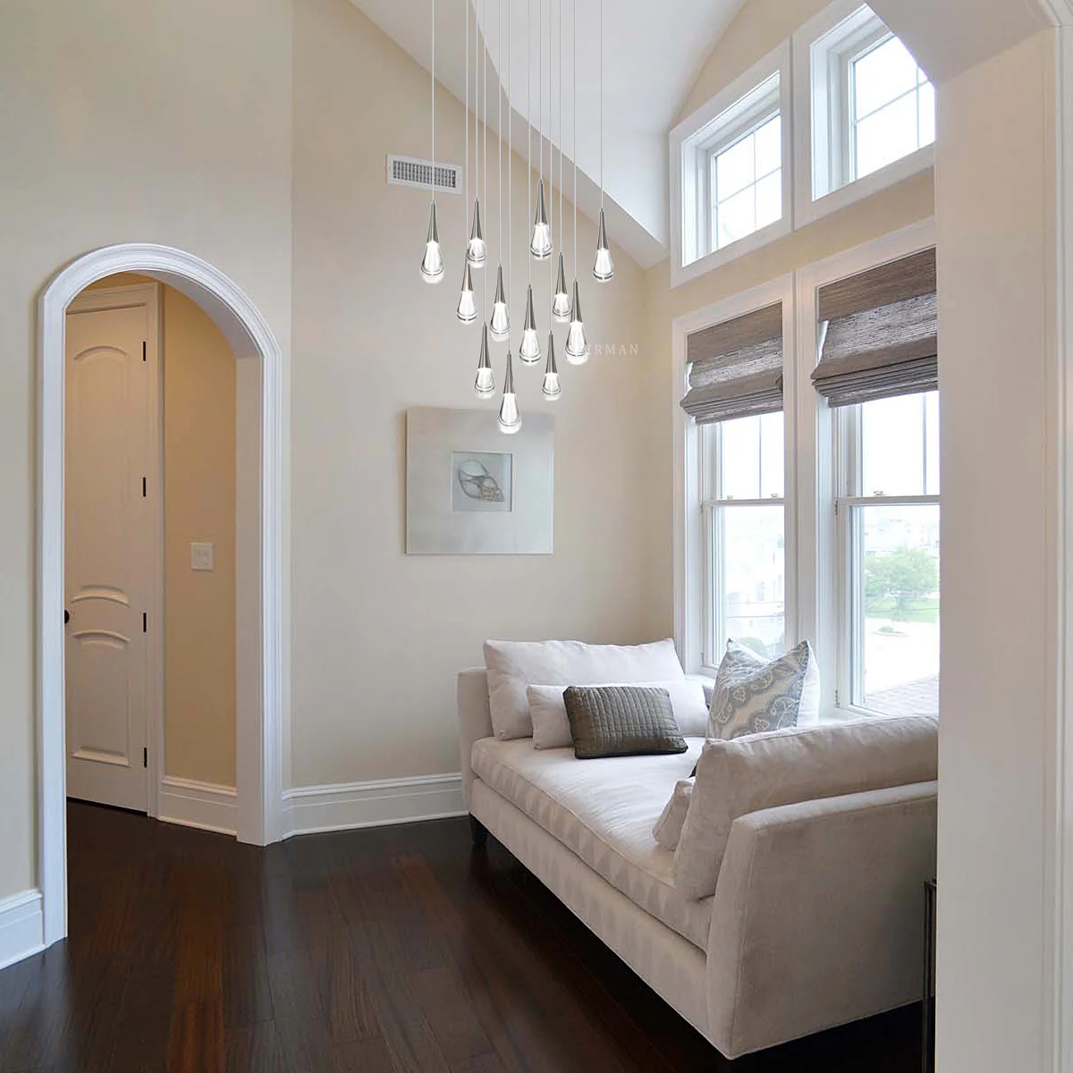 Rain 12-Light Chandelier Pendant For Living room Family room Dining Room Bedroom - Image 3
