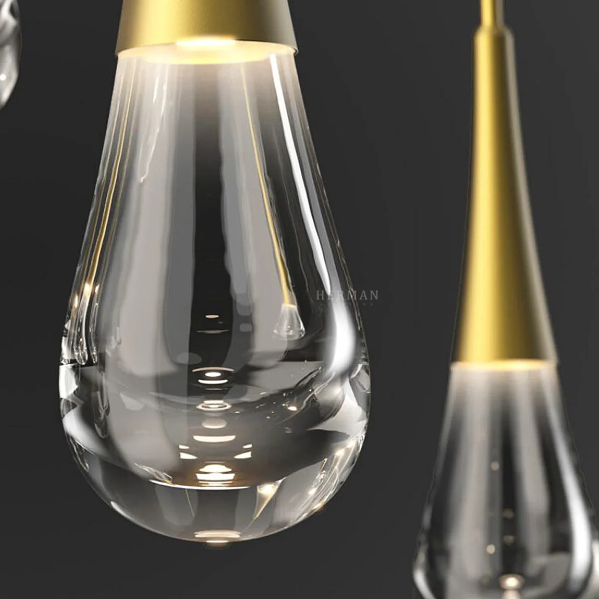 Rain 9-Light Square Chandelier Pendant For Living room Family room Dining Room Bedroom - Image 8