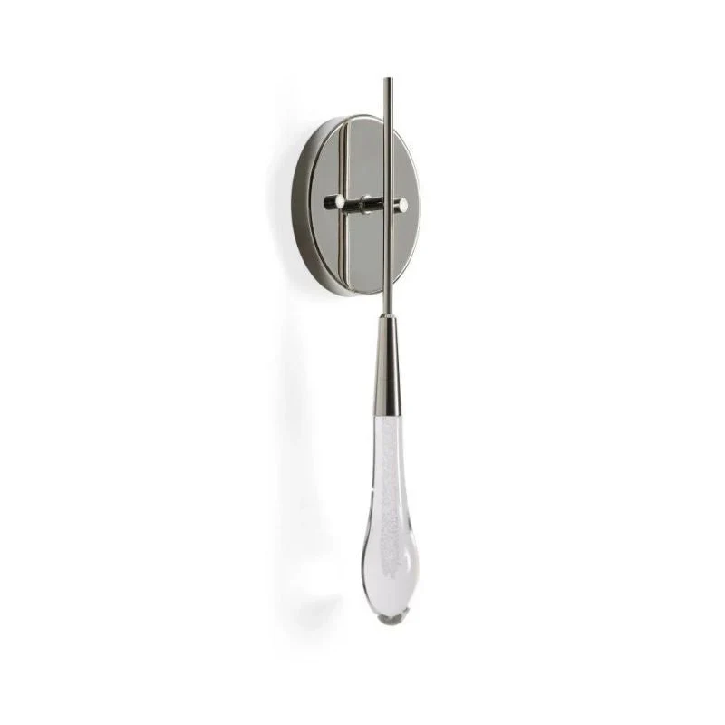 Raindrop Glass Round Solitaire Wall Sconce - Image 10