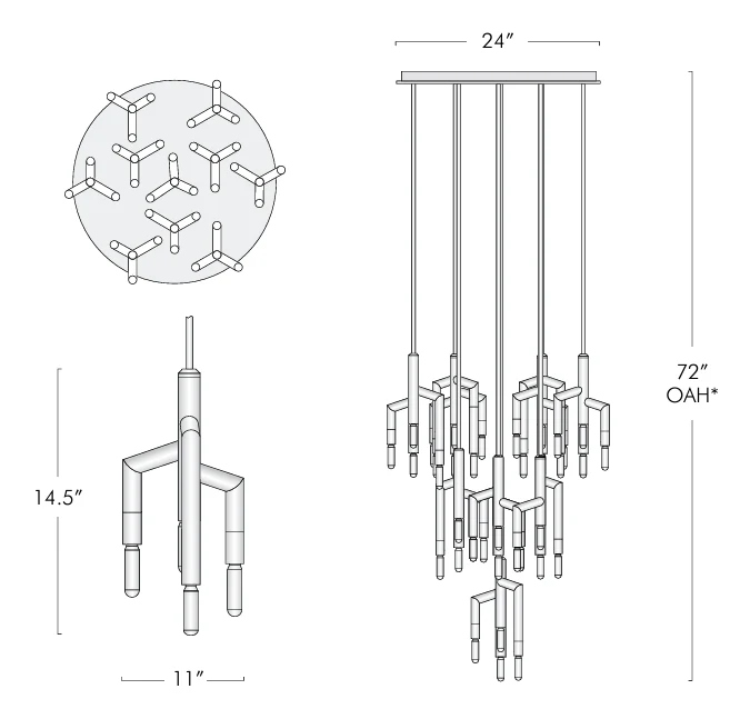 Ranti 10 Light Circular Chandelier - Image 7