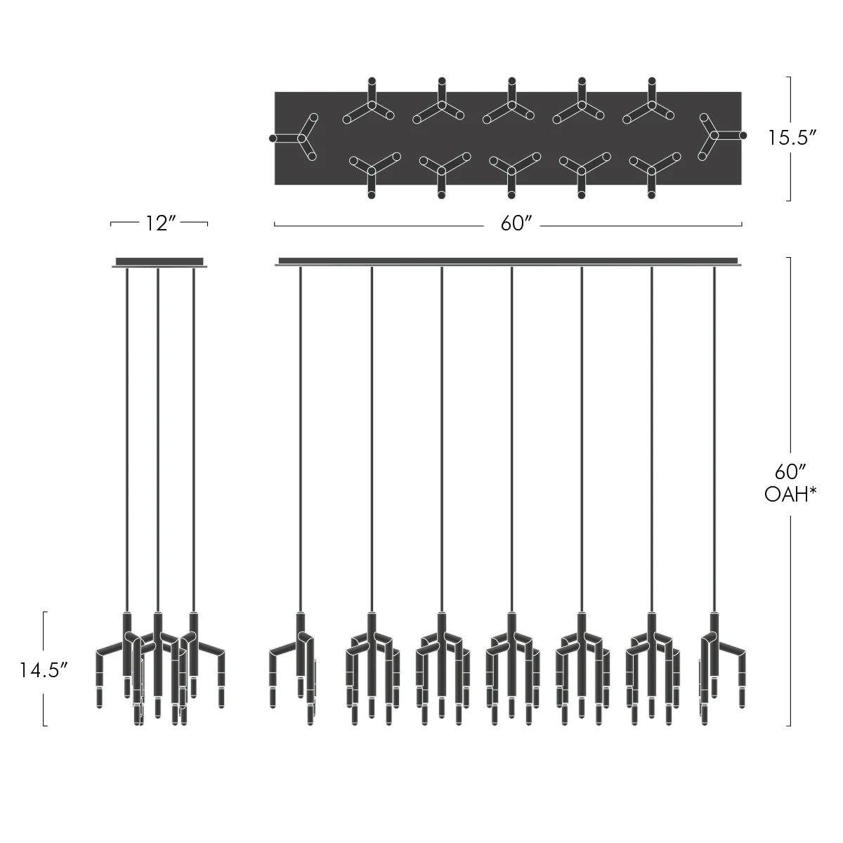 Ranti Linear Chandelier - Image 12