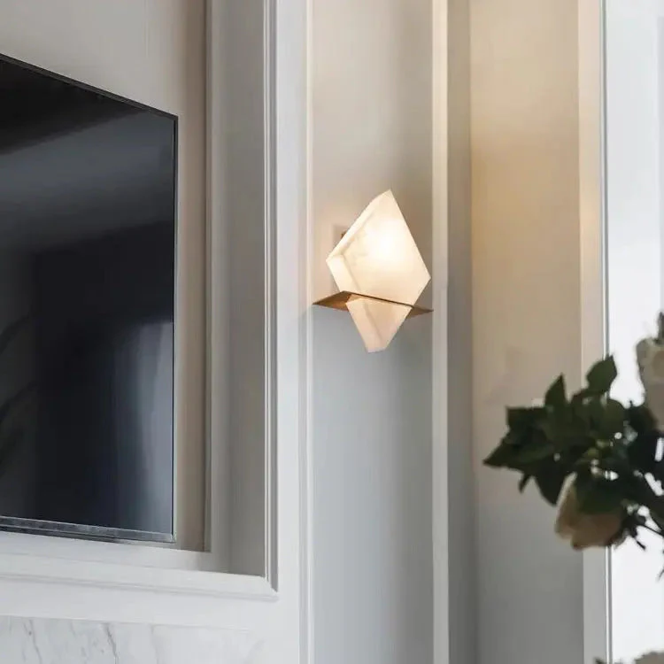 Real Alabaster Wall Sconces - Image 5