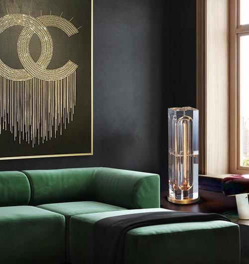Glaxy Rectangular Crystal Table Lamp - Image 5