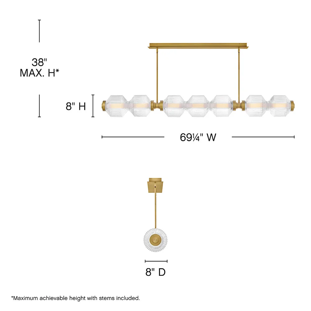 Reign 1 - Light LED Chandelier - Image 11