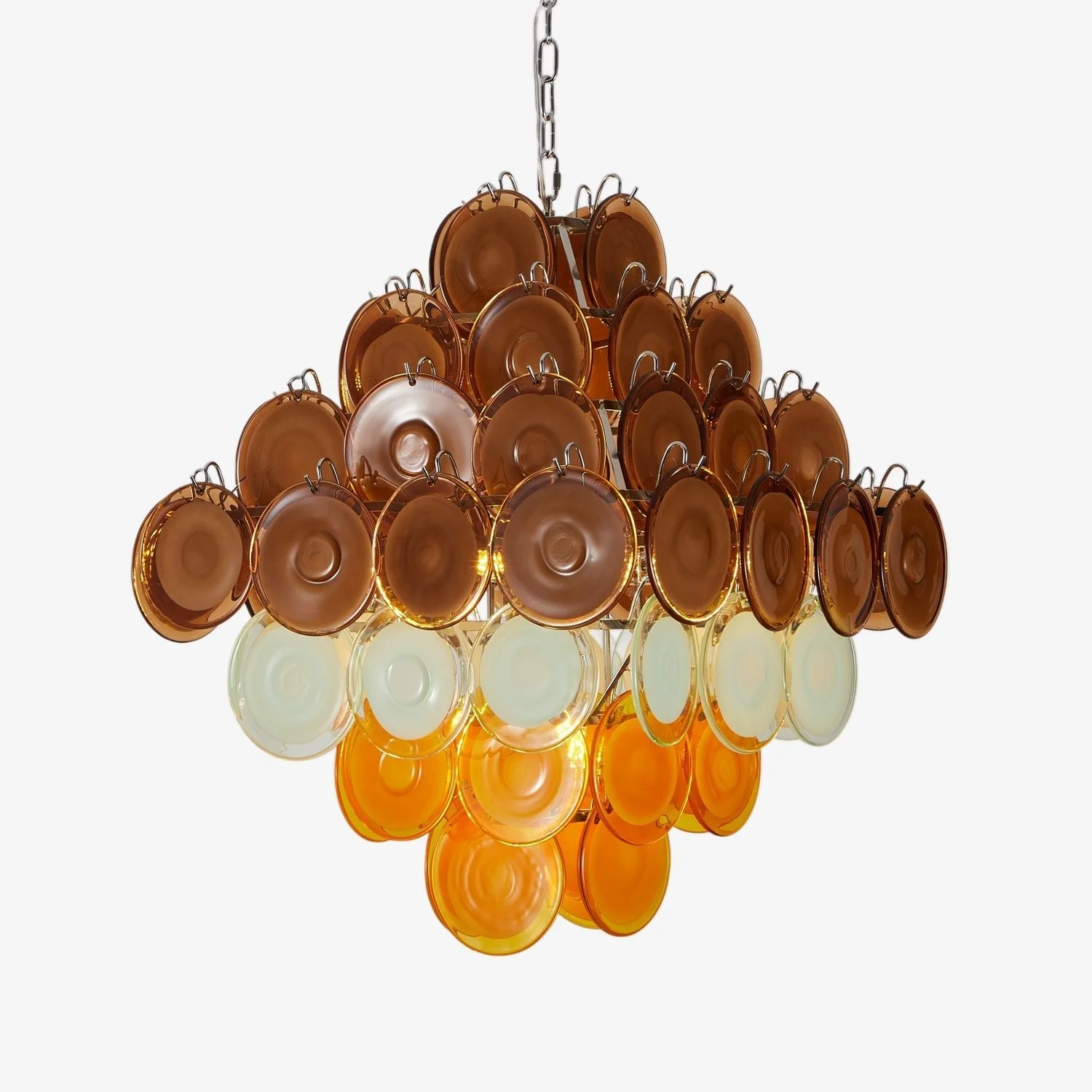 Retro Glass Disc Chandelier - Image 10