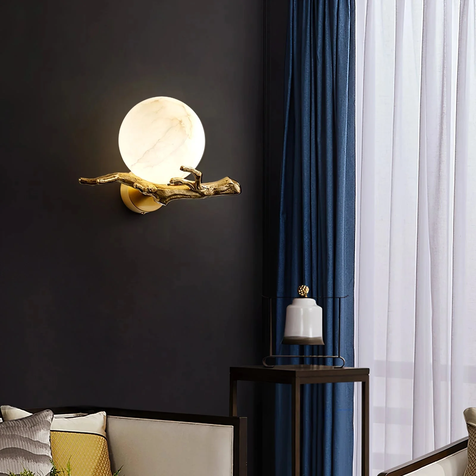 Retro Twigs Alabaster Wall Lamp - Image 10