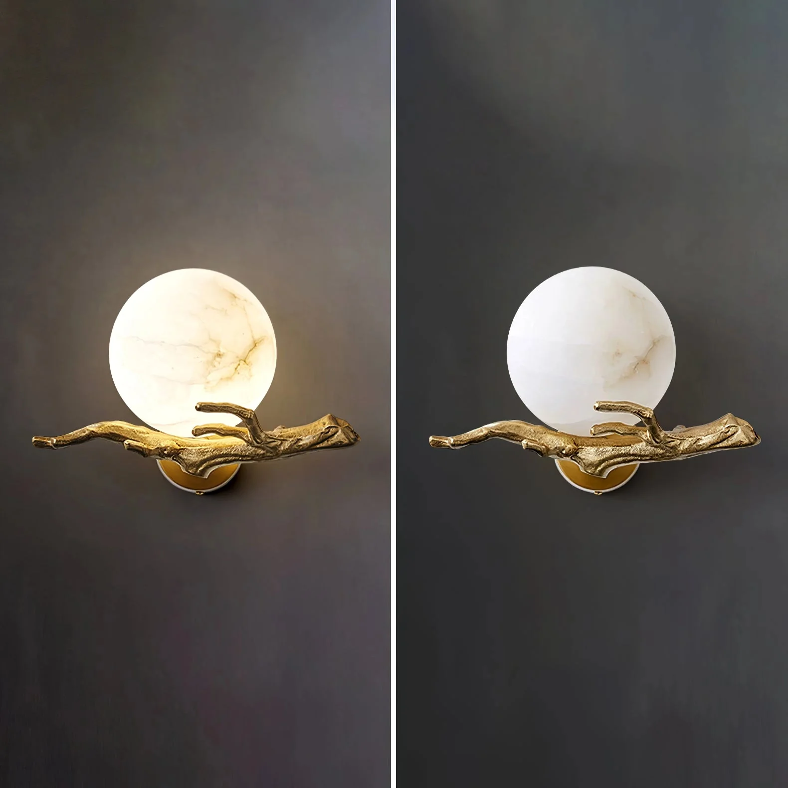 Retro Twigs Alabaster Wall Lamp - Image 14