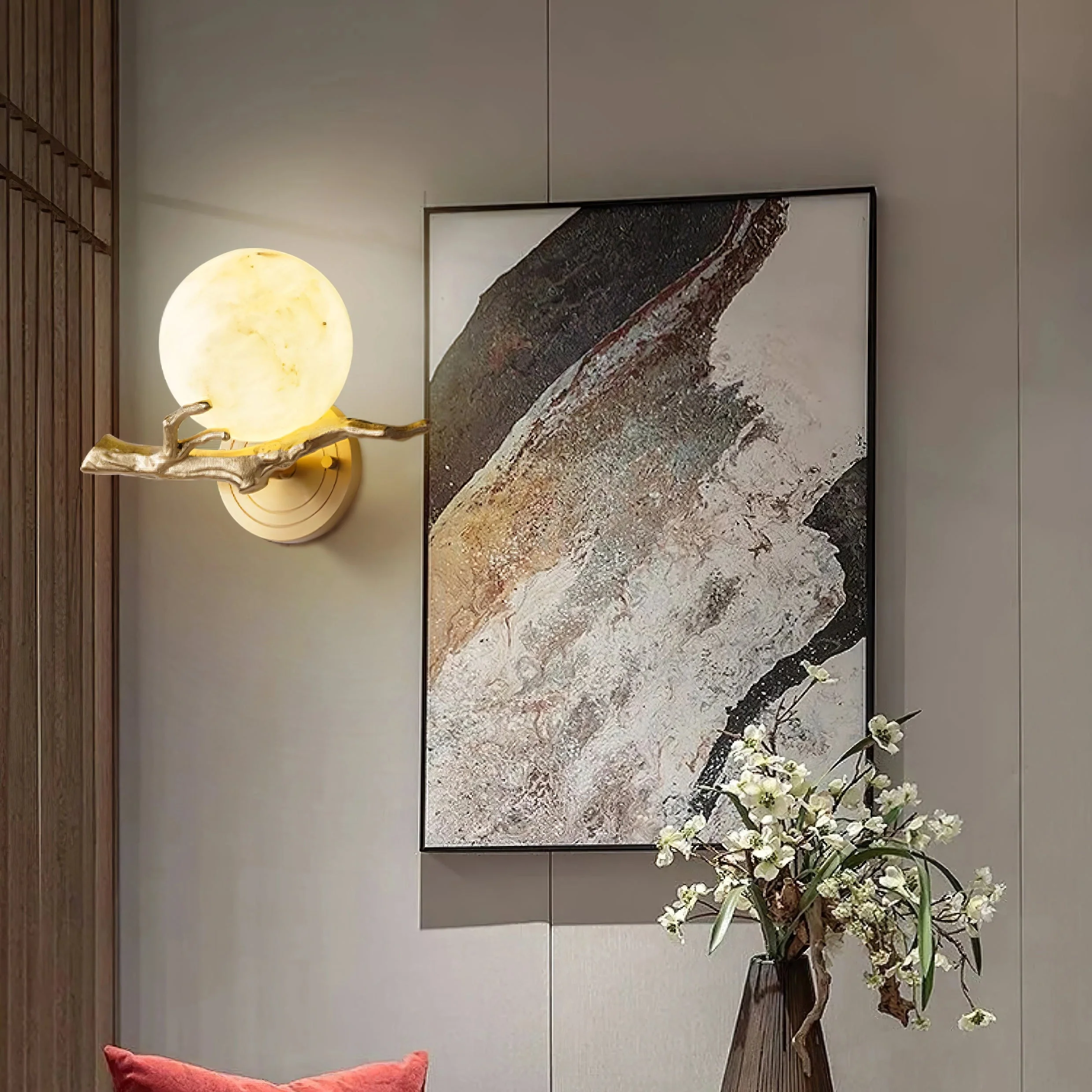 Retro Twigs Alabaster Wall Lamp - Image 23