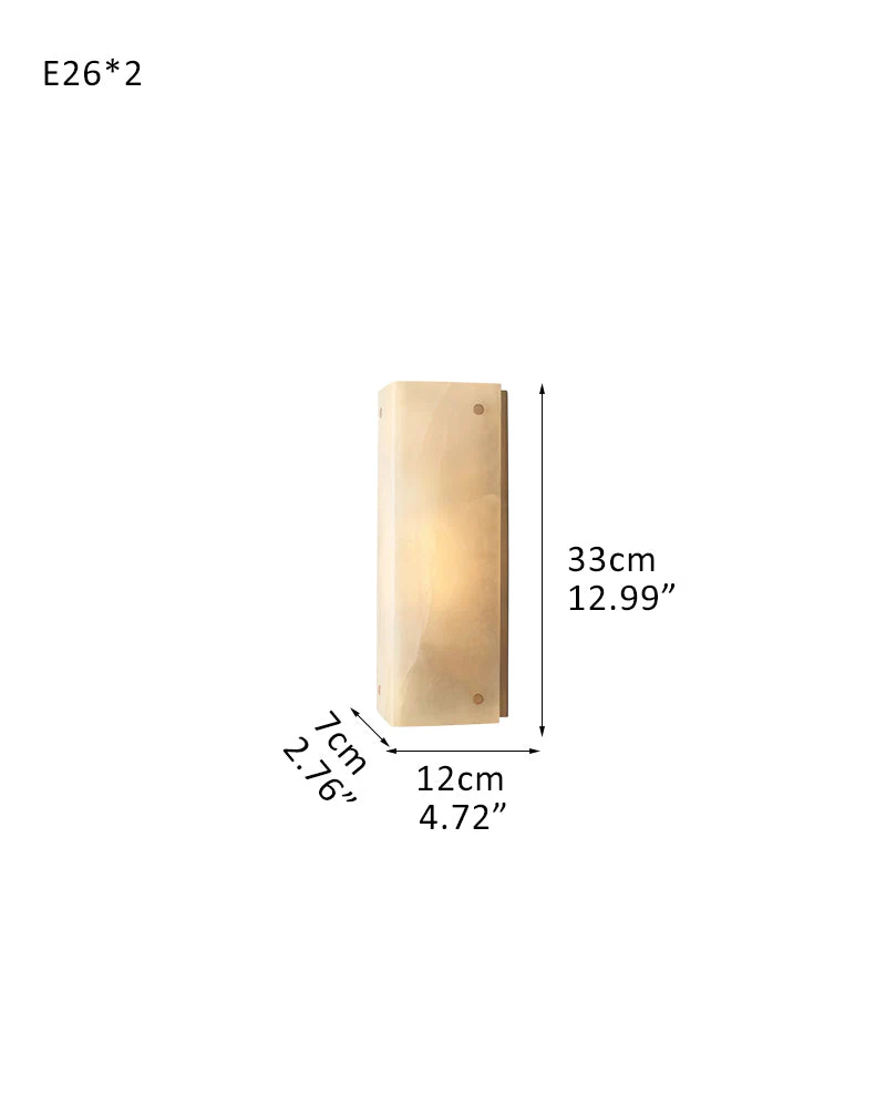 Reynard Alabaster Grand Wall Sconce Light Fixture 13"H 25"H - Image 12