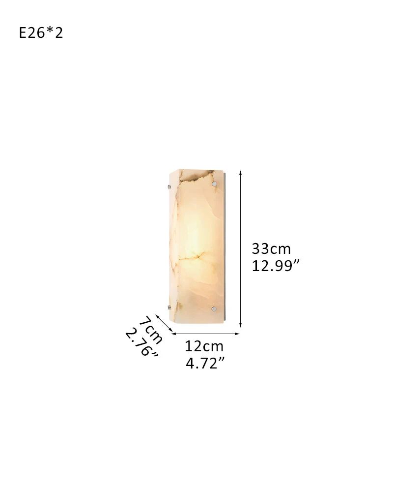 Reynard Alabaster Grand Wall Sconce Light Fixture 13"H 25"H - Image 13