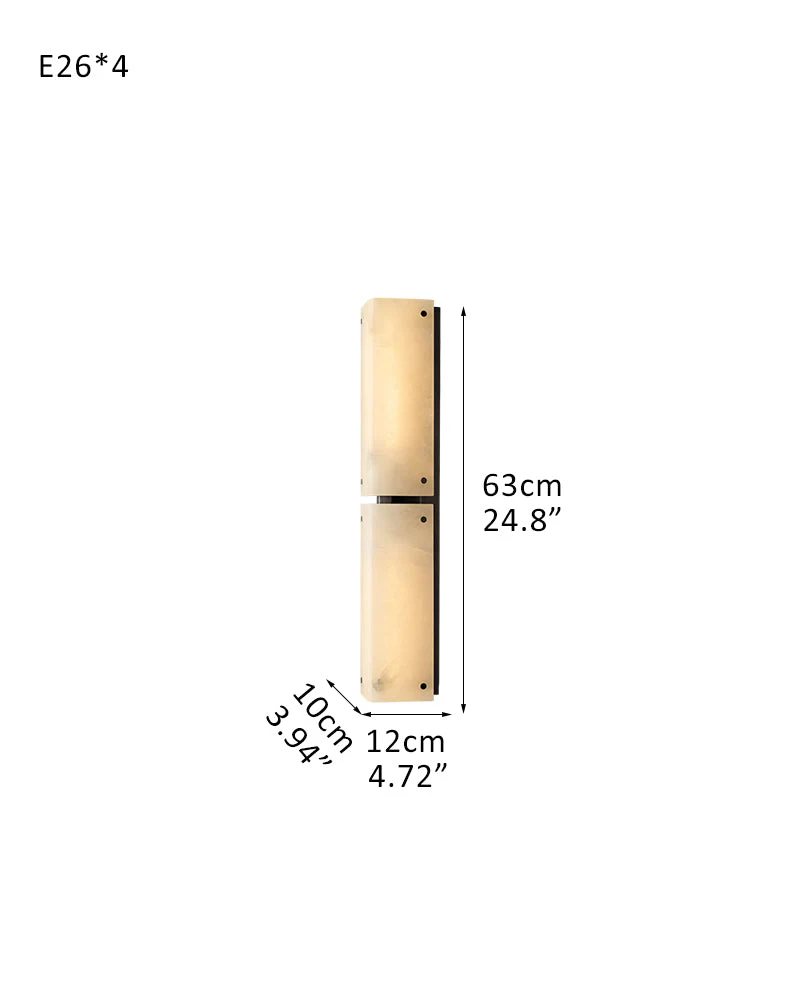 Reynard Alabaster Grand Wall Sconce Light Fixture 13"H 25"H - Image 14