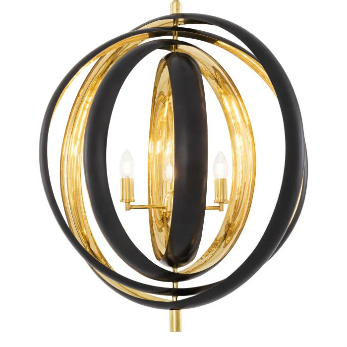 Riley Modern Chandelier - [Gunmetal & Brass] - Image 3