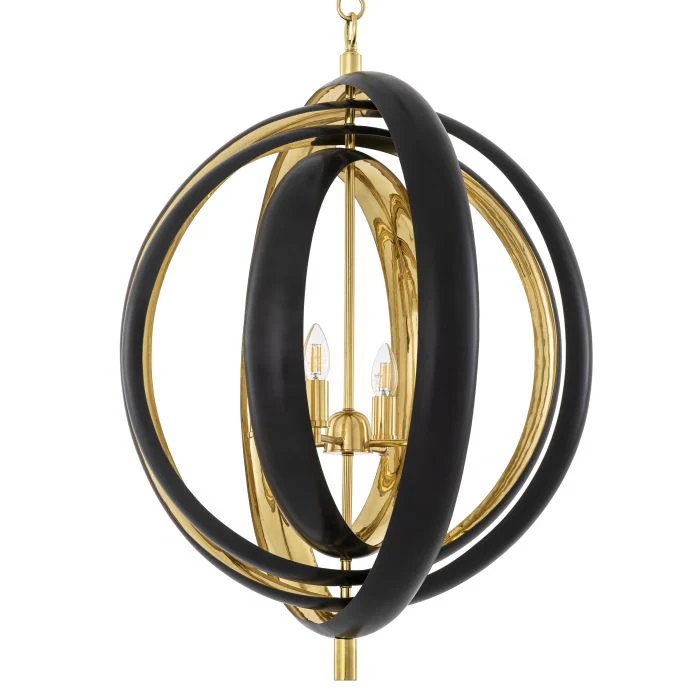 Riley Modern Chandelier - [Gunmetal & Brass] - Image 5