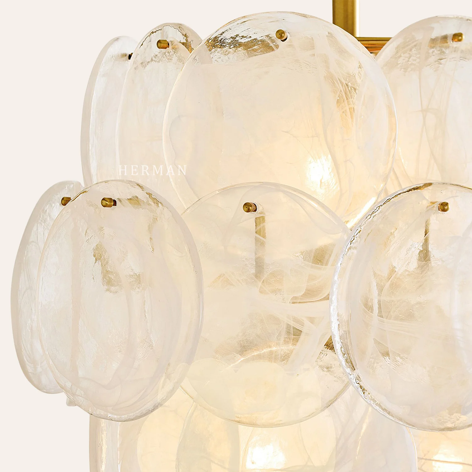 Riviera Glass Disc Pendant 16" - Image 5