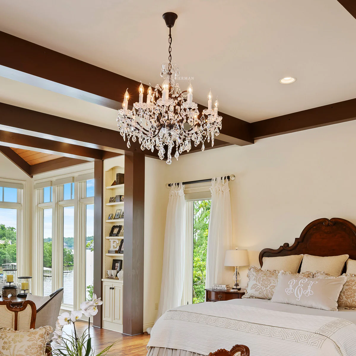 Rocaille Iron & Crystal Chandelier - Image 12