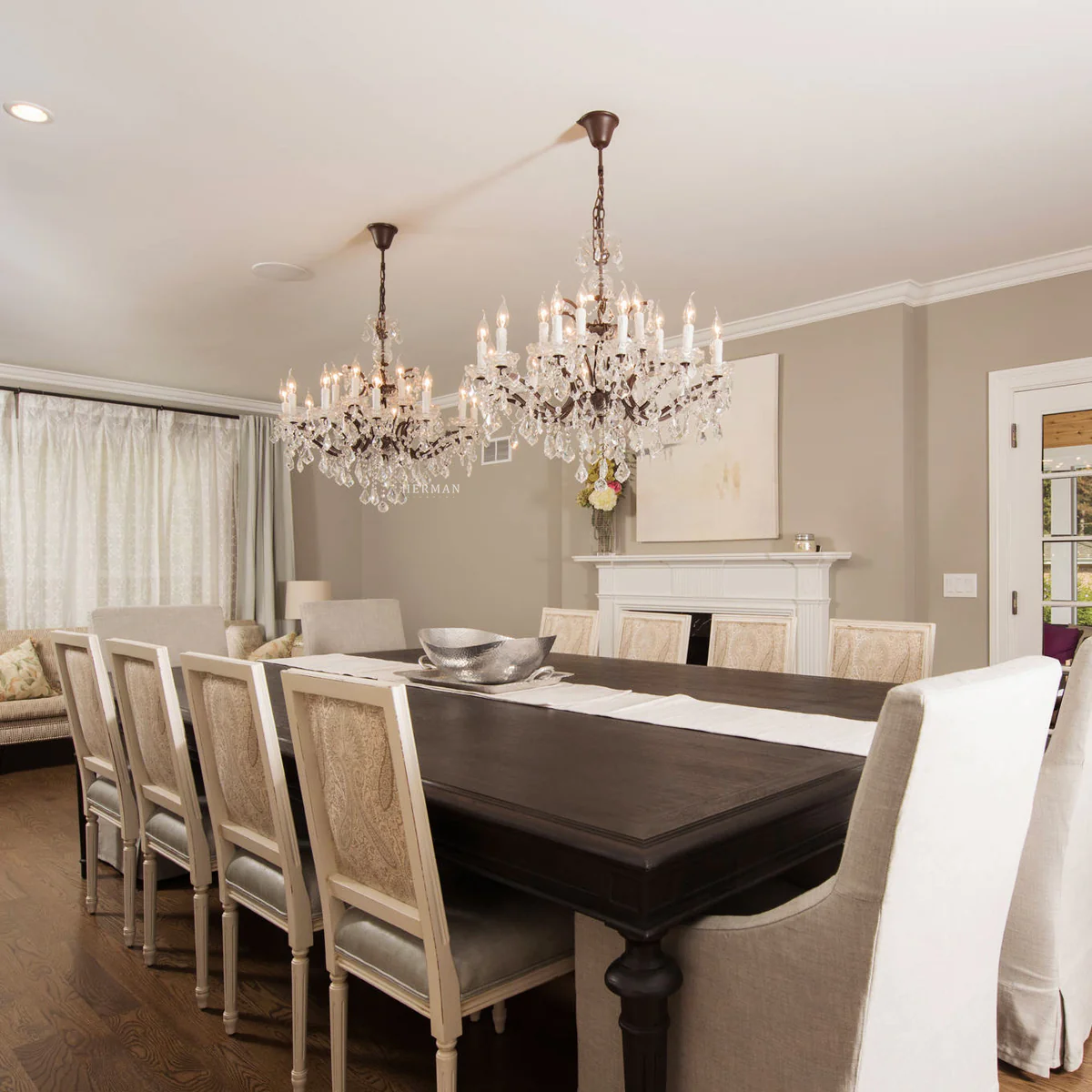 Rocaille Iron & Crystal Chandelier - Image 13